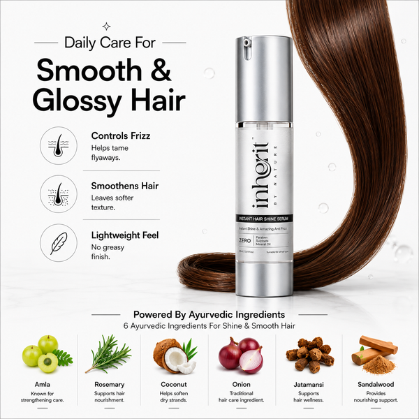 Instant Hair Shine Serum | Smooth, Shine & Protect Every Strand