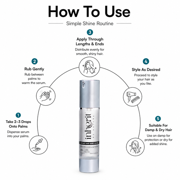 Instant Hair Shine Serum | Smooth, Shine & Protect Every Strand