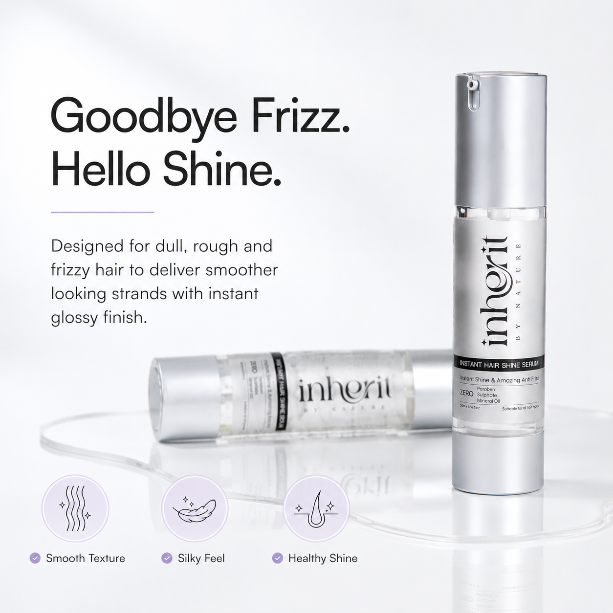 Instant Hair Shine Serum | Smooth, Shine & Protect Every Strand