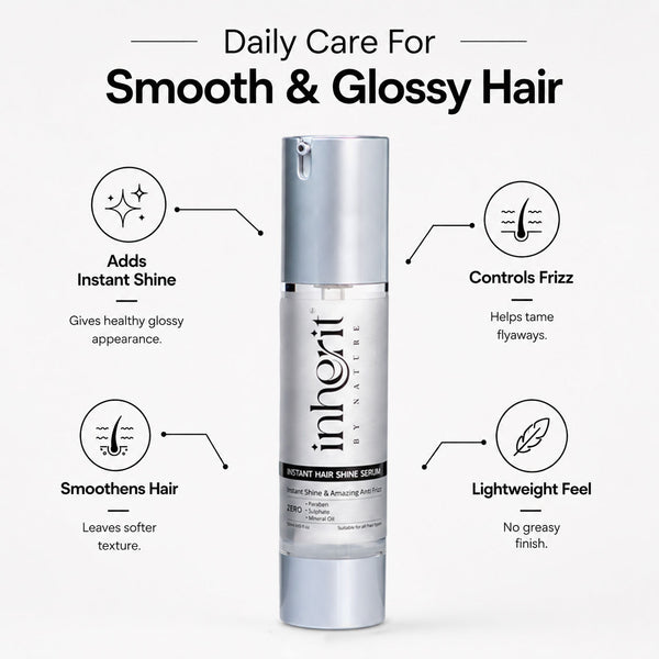 Instant Hair Shine Serum | Smooth, Shine & Protect Every Strand